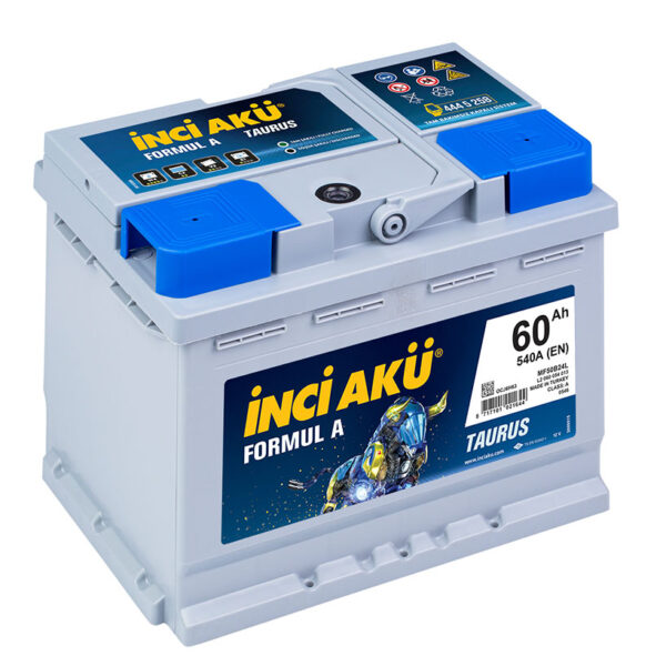 İnci Akü Formul A Taurus 1011156 Volt 12 Kapasite (Ah) (C20) 60